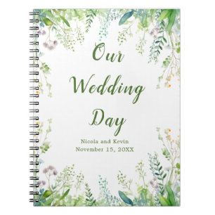 Carnet Wedding planner Feuille Eucalyptus Greenery