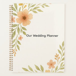 Carnet Wedding planner Fleur sauvage rustique