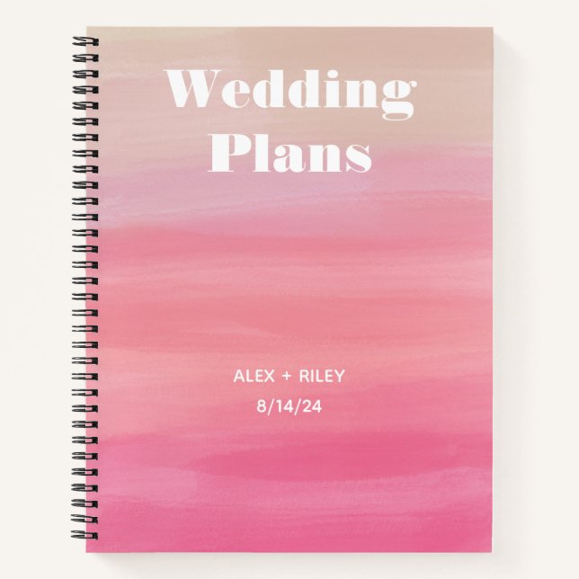 Carnet Wedding planner personnalisé (Devant)