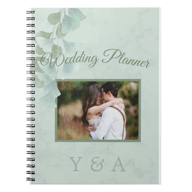Carnet Wedding planner photo Green Eucalyptus Foliage (Devant)