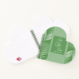 Carnet Wedding planner vert tropical