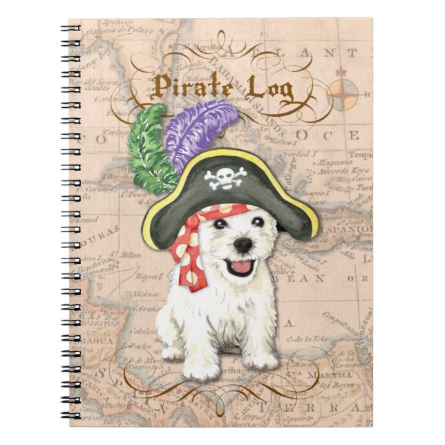 Carnet Westie Pirate (Devant)