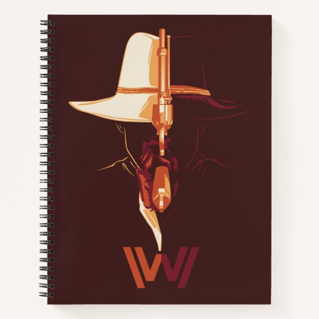 Carnet Westworld | Casquette blanc Casquette noir scintil (Devant)