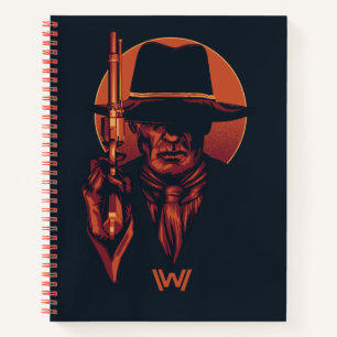 Carnet Westworld Homme en noir avec révolver
