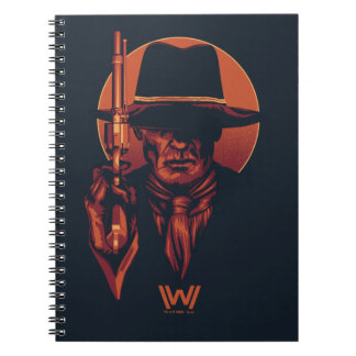 Carnet Westworld | Homme en noir avec révolver
