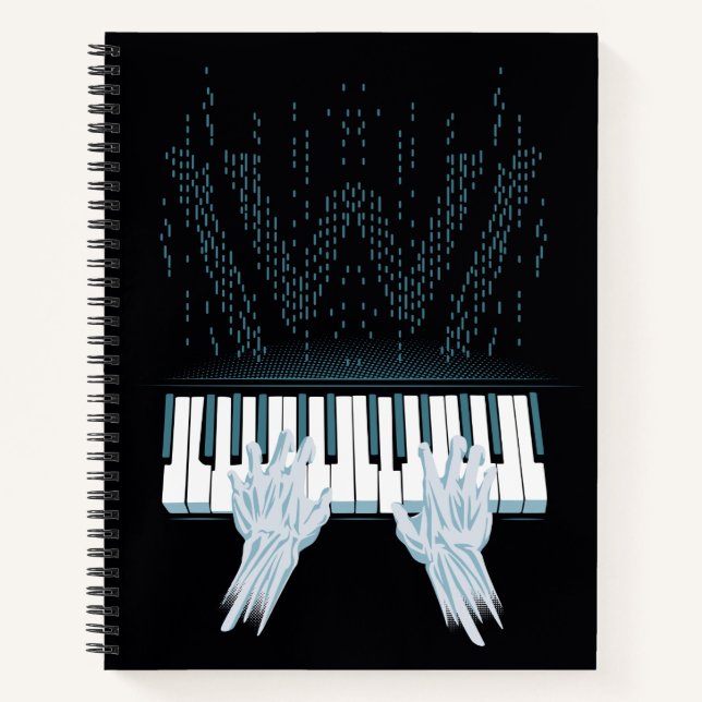 Carnet Westworld | Mains Android Sur Piano Joueur (Devant)