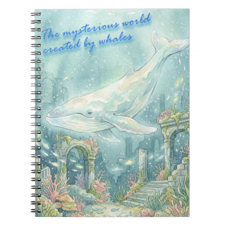Carnet Whale Atlantis Underwater Fantasy