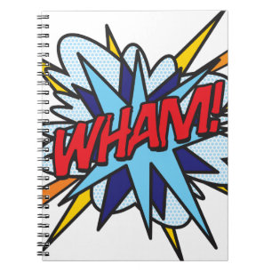 Carnet WHAM Amusement Rétro Bande Dessinée Pop Art