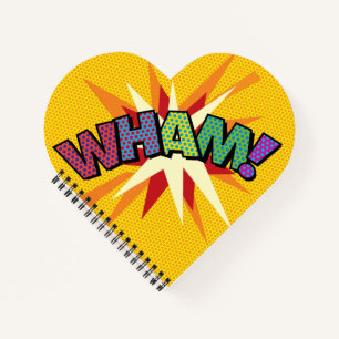 Carnet WHAM POW Amusement Bande Dessinée Rétro