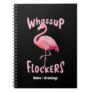Carnet Whassup Flockers Flamant rose Conception d'un flam