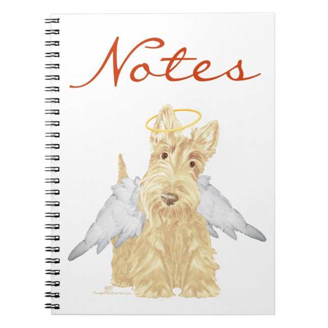 Carnet Wheaten Scottie Angel (Devant)