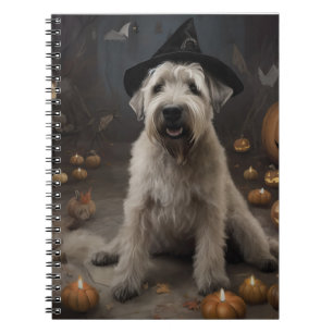 Carnet Wheaten Terrier Citrouille Halloween effroi