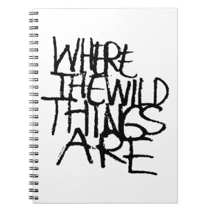 Carnet Where the Wild Things Are   Écrit à la main