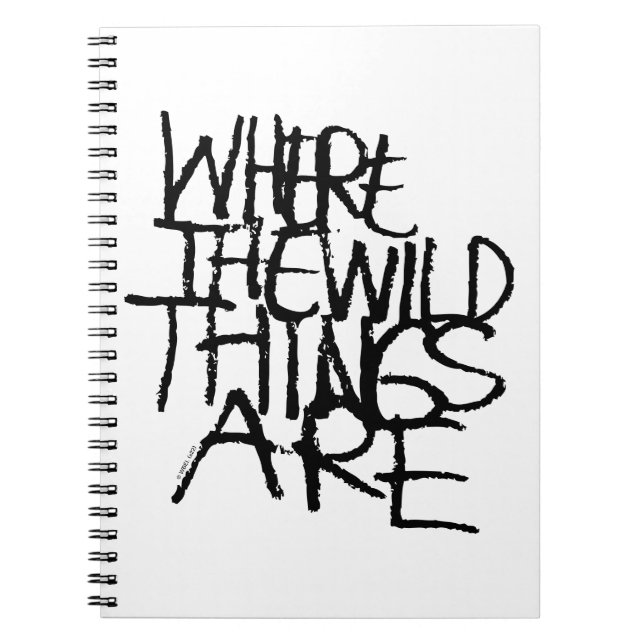 Carnet Where the Wild Things Are | Écrit à la main (Devant)