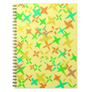 Carnet whimsical fun freeflow design in autumn colors