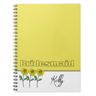 Carnet Whimsical Hand Drawn Yellow Roses