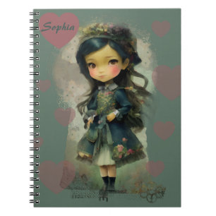 Carnet Whimsical Kawaii Fairy Tale Girl