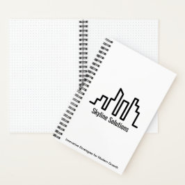 Carnet White Spiral Notebook with Minimalist Design