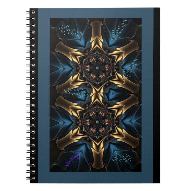 Carnet Wild Blue & Gold Design Journal (Devant)