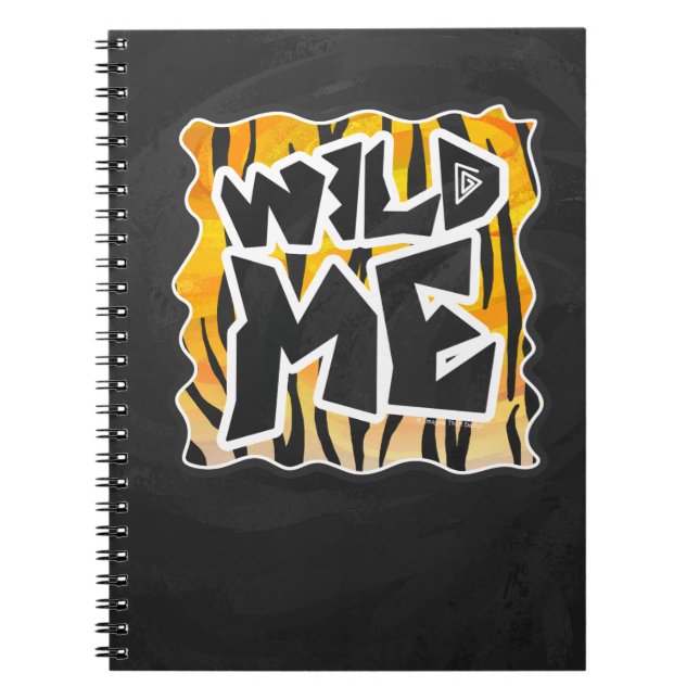 Carnet Wild Me Tiger orange et noir (Devant)