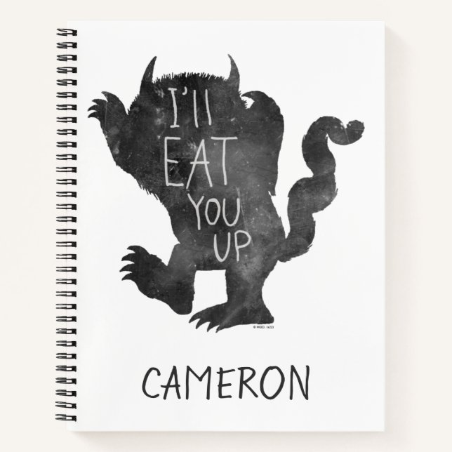 Carnet Wild Thing | Je vais vous manger | Ajouter Votre N (Devant)