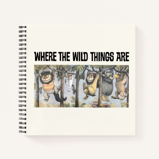 Carnet Wild Things and Max Swinging From Trees (Devant)