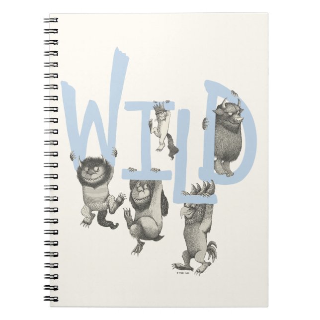 Carnet WILD | Wild Things et Max - Bleu (Devant)