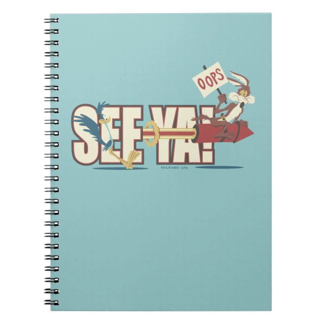 Carnet WILE E. COYOTE™ Rocketing Past ROAD RUNNER™ (Devant)