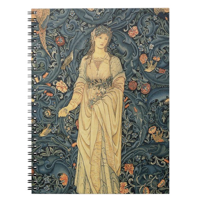 Carnet William Morris antique Flora (Devant)