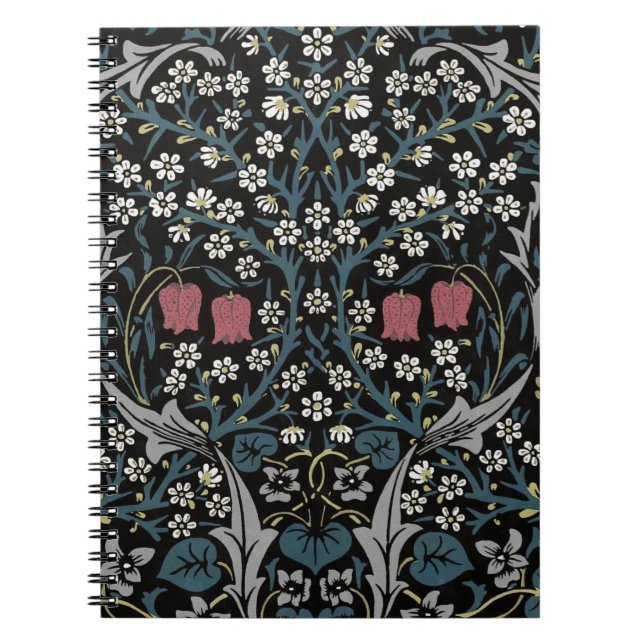 Carnet William Morris Blackthorn Floral Art Nouveau (Devant)