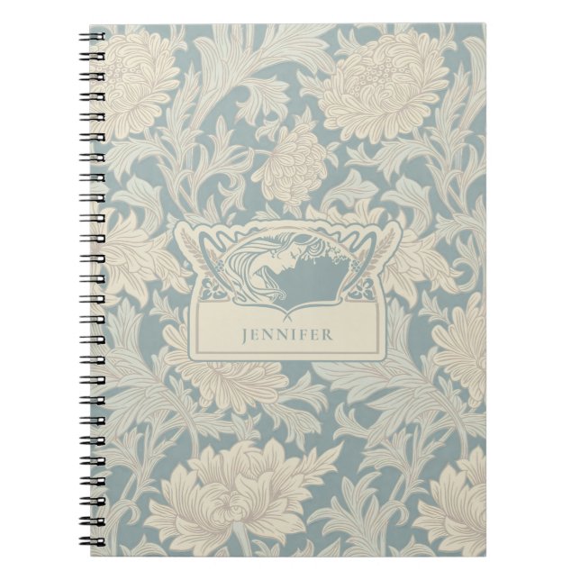 Carnet William Morris Chrysanthemum Motif (Devant)
