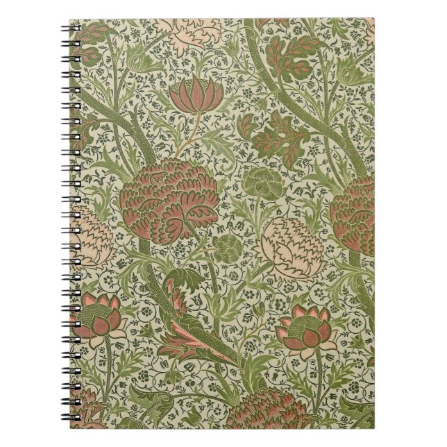 Carnet William Morris Cray Fleur de Sage Floral Botanique (Devant)