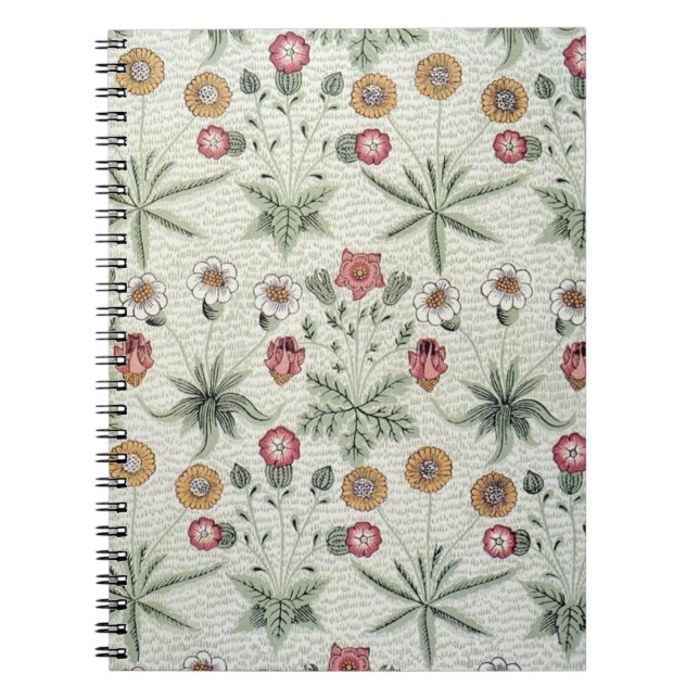 Carnet William Morris Daisy Floral Fond d'écran Motif (Devant)