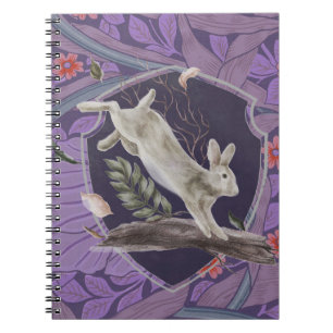 Carnet William Morris Forest Rabbit Floral Art