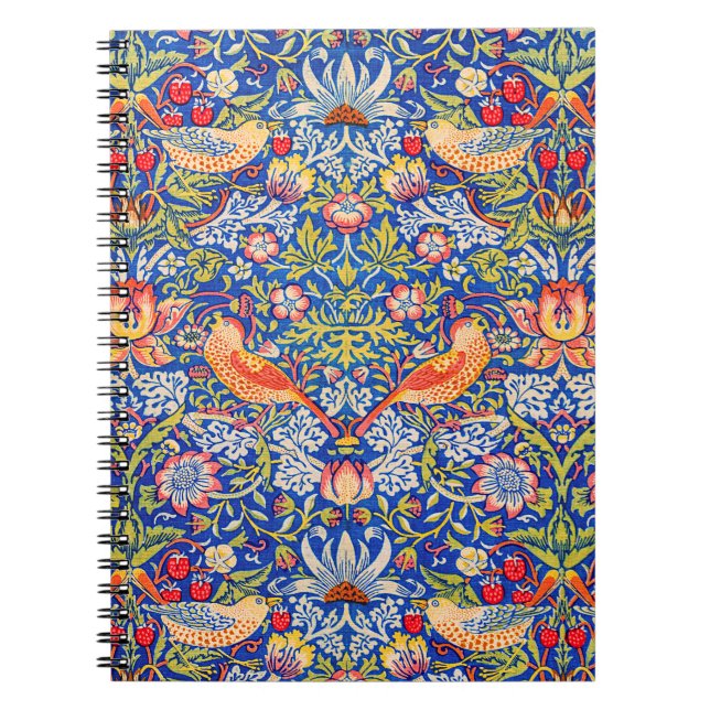 Carnet William Morris Fraise voleur célèbre tableau (Devant)
