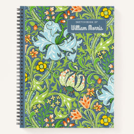 Carnet William Morris Golden Lily 1899 CC1228 Sketchbook