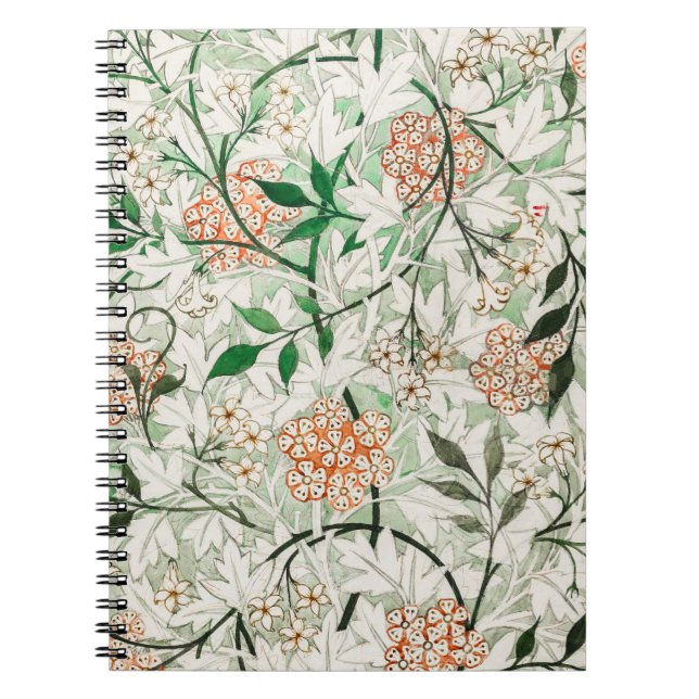 Carnet William Morris Jasmine Garden Flower Classic (Devant)