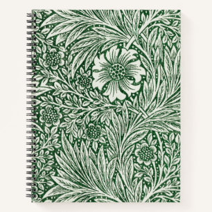 Carnet william morris marigold fleurs vertes