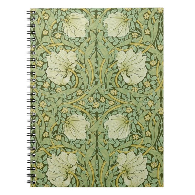 Carnet William Morris Pimpernel Fond d'écran bleu Floral (Devant)