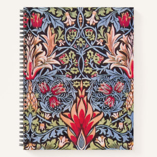 Carnet William Morris Snakeshead Floral Art Nouveau
