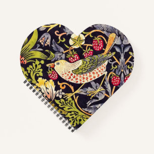 Carnet William Morris Strawberry Thief Floral Art Nouveau
