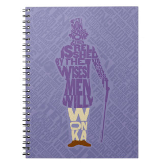 Carnet Willy Wonka Citation Silhouette