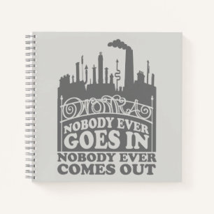 Carnet Willy Wonka Factory - Personne N'Entre Jamais