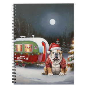 Carnet Winter Bulldog Caravan Christmas Adventure