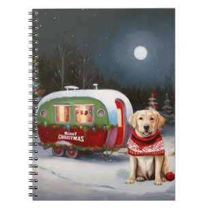 Carnet Winter Labrador Caravan Christmas Adventure