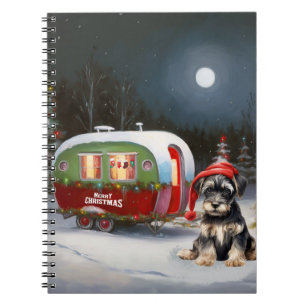 Carnet Winter Schnauzer Caravan Christmas Adventure