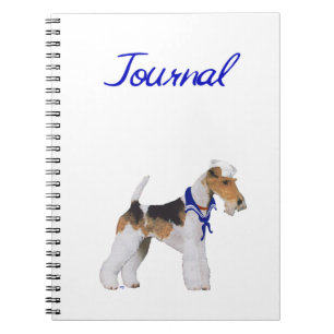 Carnet Wire Fox Terrier Sailor Notebook