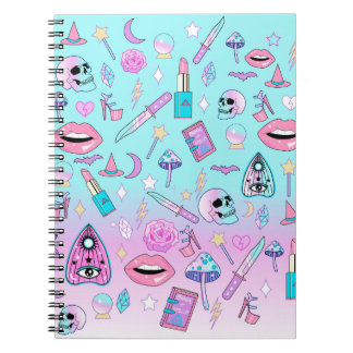 Carnet Witchy Pastel Goth Girly Déplaisant Cute Kawaii