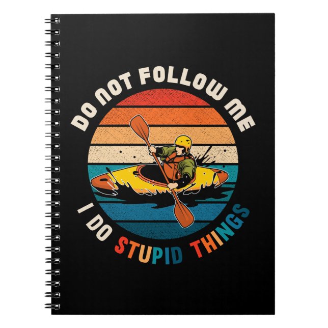 Carnet Witty Kayaker Funny Kayaking Humour Sports nautiqu (Devant)