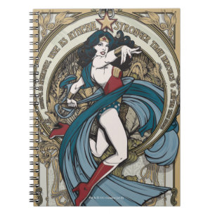 Carnet Wonder Woman Art Nouveau Panel